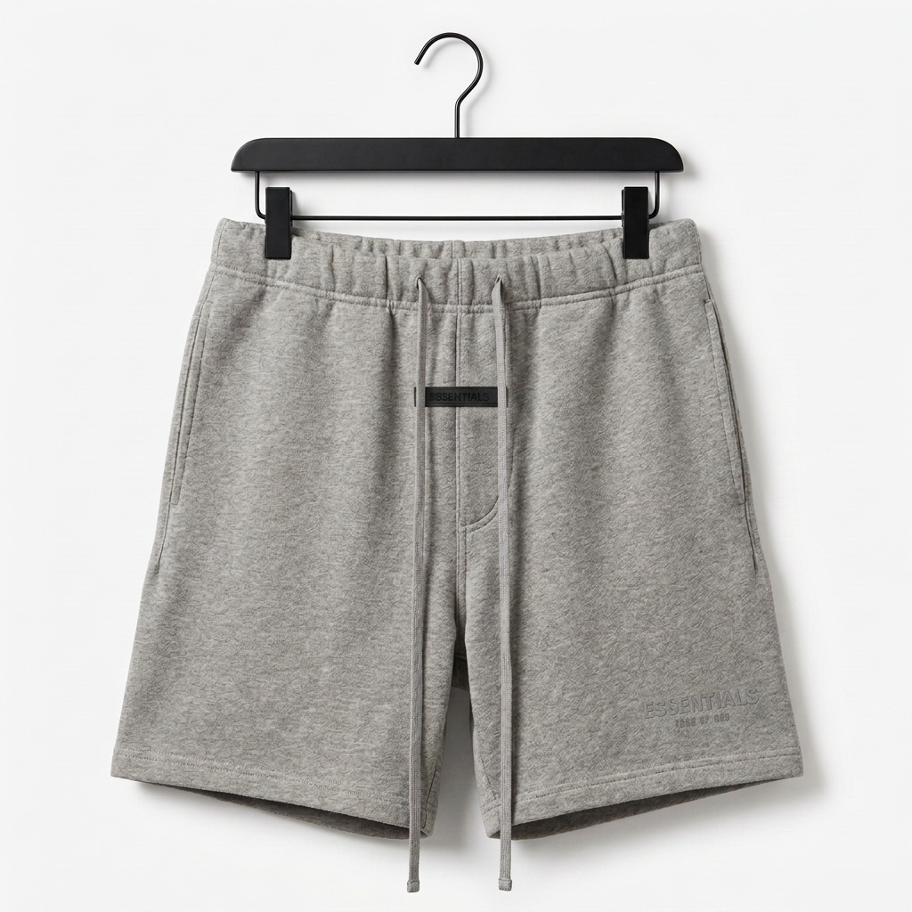 Fear of God Essentials shorts — gray